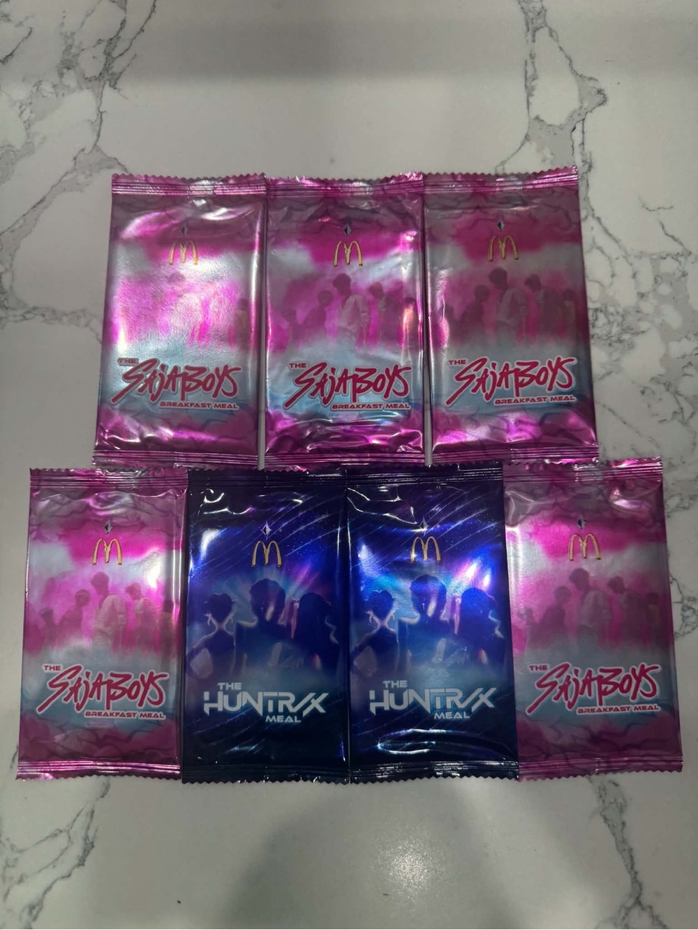 McDonald’s KPop Demon Hunters Saja Boys & HUNTR/X Sealed Packs Lot of 7